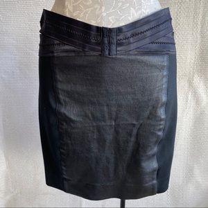 Elizabeth & James L Vegan Leather Bandage Skirt NWOT